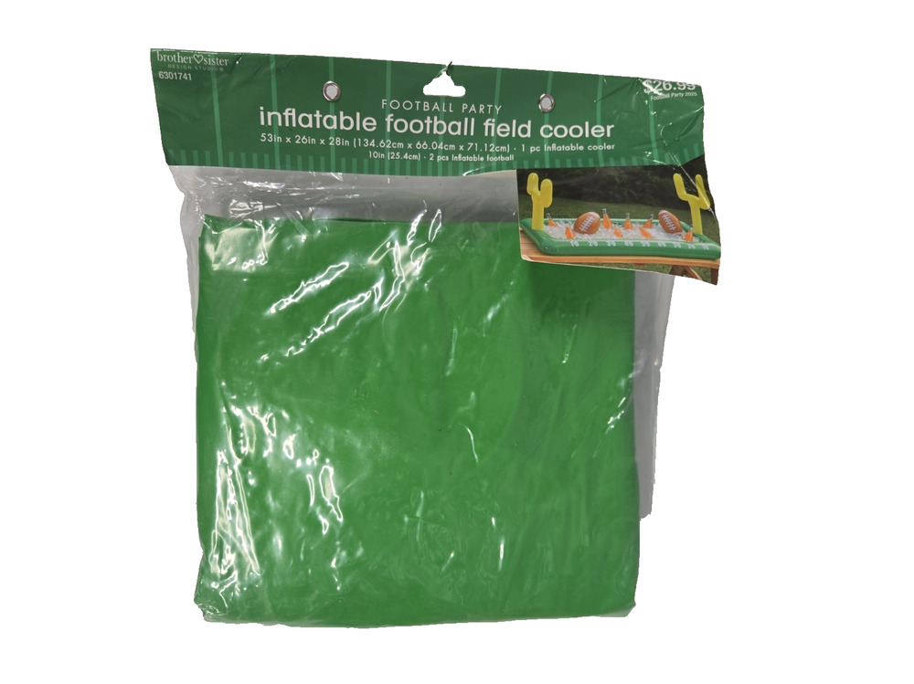 Inflatable Football Field Cooler Portable Blow Up Tailgating Party 53 Inch New